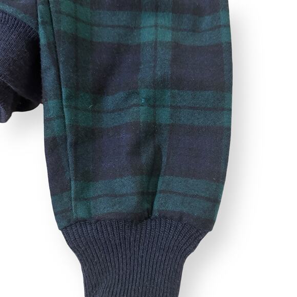VTG Pendleton Tartan Plaid Cardigan Mens XL Blue Green Virgin Wool Grandpa USA - Picture 9 of 9